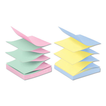 Post-it® Dispenser Notes Original Pop-up Refill In Alternating Beachside Cafe Colors, Value Pack, 3 X 3, 100 Notes-pad, 12 Pads-pack freeshipping - TVN Wholesale